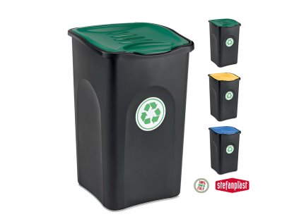 Odpadkový koš na tříděný odpad ECOGREEN 50 L - zelený