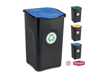 Odpadkový koš na tříděný odpad ECOGREEN 50 litrů modrý