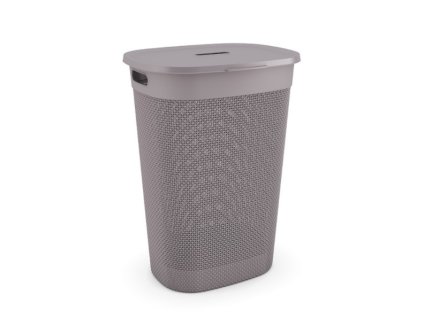 Koš na špinavé prádlo FILO 55 litrů, šedohnědá