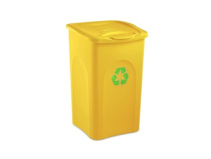 Odpadkový koš na tříděný odpad 50L BEGREEN žlutý