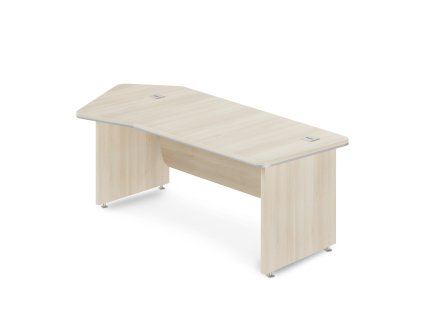 Rohový stůl TopOffice Premium 227,1 x 109,6 cm, levý, akát světlý