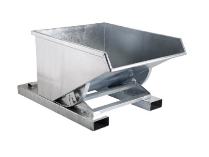 Výklopný kontejner (přepravník) 900 litrů, var. základní, zinek