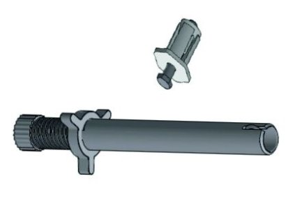 Adaptér pro výškové nastavení kolečka k lešení Zarges PaxTower, balení 4 ks