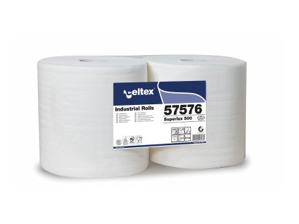 Průmyslová papírová utěrka CELTEX Superlux 500, šířka 26,5cm, 3vrstvy - 2ks