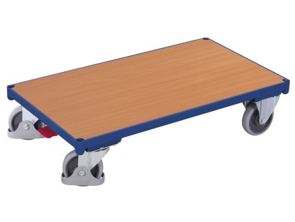Přepravní plošina, Variofit, ložná plocha 91 x 50 cm, do 400 kg, modrá/antracit (Barva antracit RAL7016)