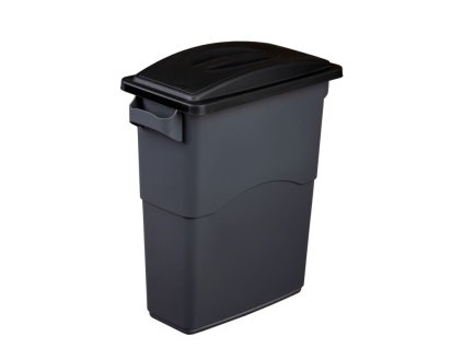 nádoba koš 60 85 L modrá černá zasouvací víko