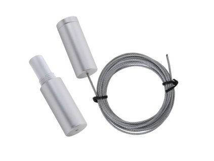 Ocelové lanko pro přichycení oboustranného panelu do stropu