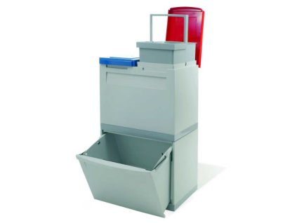 Třídicí koš sestava – 1×30 l + 2×15 l polyethylenové moduly