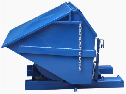 Výklopný kontejner 800 litrů profesionální, modrý