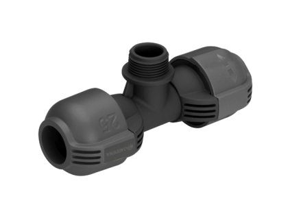 T-kus 25 mm x vnější závit 3/4"