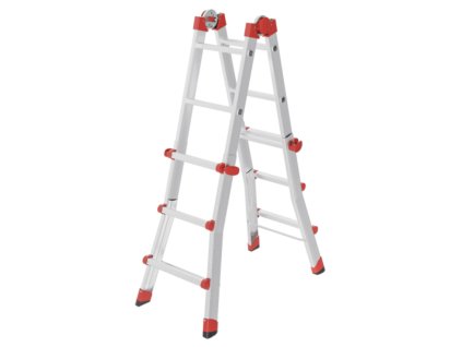 Multifunkční  teleskopický hliníkový žebřík Hailo M80 4 x 3 příčky - 2022