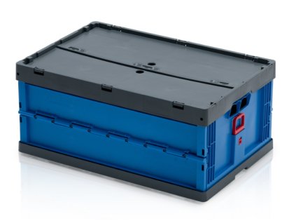 Skládací přepravka, 60 x 40 x 27 cm s víkem