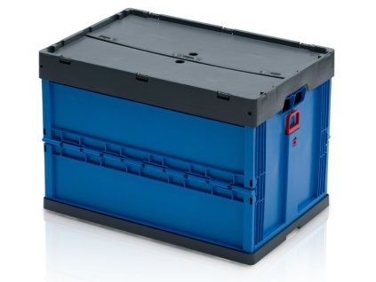 Skládací přepravka, 60 x 40 x 42 cm s víkem