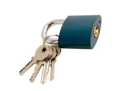 Litinový visací zámek, výška 32 mm