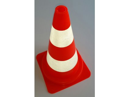 Silniční kužel 50 cm, reflexní pásy