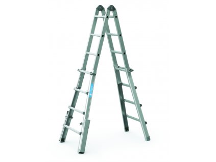 Multifunkční teleskopický hliníkový žebřík Zarges Variomax čtyřdílný 4 x 6 příček