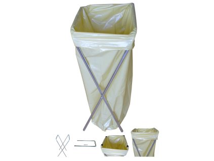 Stojan na odpadkové pytle Basic 120 l – kovový držák pytle bez víka