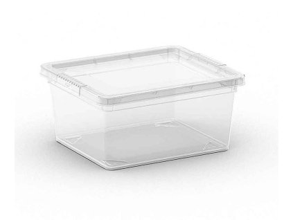Plastový úložný box C Box, vel. XXS s víkem, transparentní, 2 l