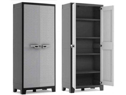 Vysoká plastová venkovní skříň 182 x 80 x 44 cm, TITAN HIGH, 30 kg/pol., (voděodolnost IPX3)