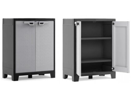 Vysoká plastová venkovní skříň 100 x 80 x 44 cm, TITAN LOW, 30 kg/pol., (voděodolnost IPX3)