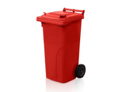 Popelnice 120 litrů červená