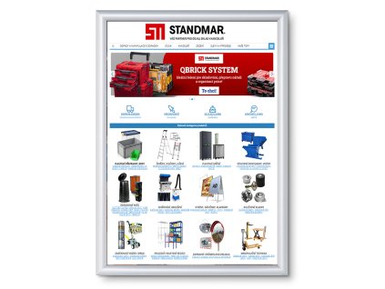 Plakátový rám, A2, ostré rohy