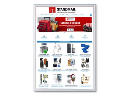 Plakátový rám, A1, ostré rohy