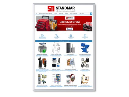 Plakátový rám, A0, ostré rohy