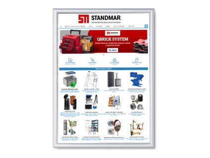 Plakátový rám, B2, ostré rohy