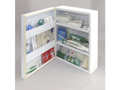 Kovová lékárnička s těsněním proti prachu, do skladu