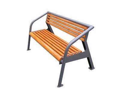 Lavička parková s opěradlem obloukovým