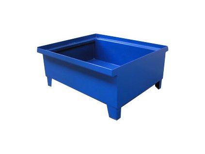 Záchytná vana pro 1 sud, bez roštu, 780x780x410 mm, lak