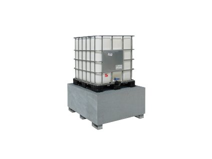 Záchytná vana s roštem a bez stolu 1200x1500x700 mm, pozink