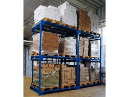 Skladovací buňka pro 2 palety, 700 x 1950 x 1275 mm