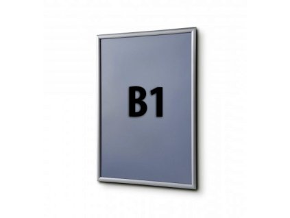 Plakátový rám, B1, nehořlavý, ostré rohy