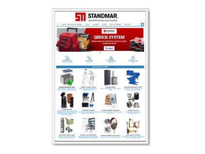 Plakátový rám, A0, bílý lak, ostré rohy