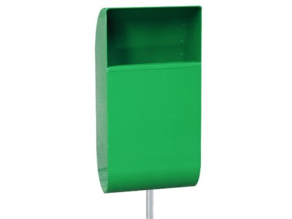 Odpadkový koš venkovní vajíčko 30 l zelený na sloupek s vyjímatelným popelníkem