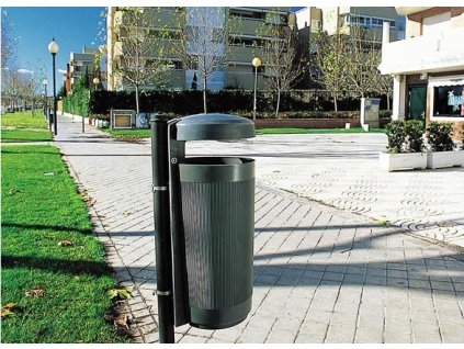 Odpadkový koš venkovní 50 litrů zelený