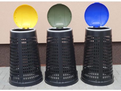 Set na třídění odpadu 120 l - lehce stohovatelný