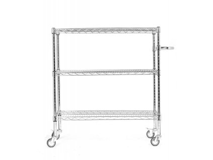 Dílenský a cateringový vozík, rovné police, 61 x 122 x 100 cm, max 300 kg, 3 pol.