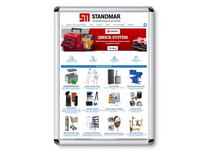 Plakátový rám, A2, kulaté rohy