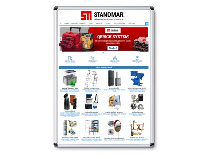 Plakátový rám, A1, kulaté rohy