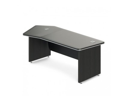 Rohový stůl TopOffice Premium 227,1 x 109,6 cm, levý, wenge