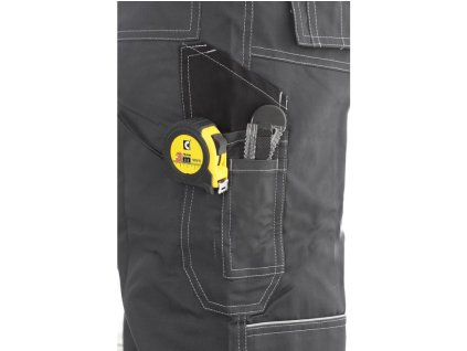 49641 kalhoty do pasu cxs orion teodor zimni prodlouzene panske sedo cerne