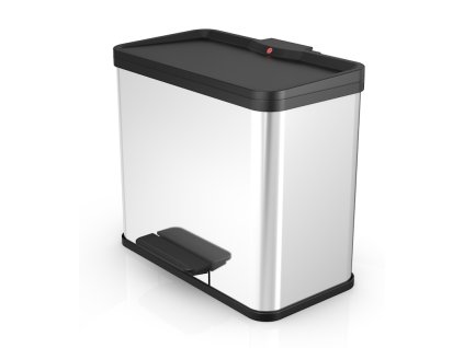 Odpadkový koš Hailo na tříděný odpad 17 + 9 litrů, nerez