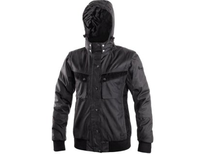 Bunda CXS IRVINE, zimní, dámská, šedo-černá (Velikost XS)