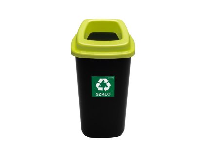 Nádoba na třídění odpadu 90 litrů - zelené víko