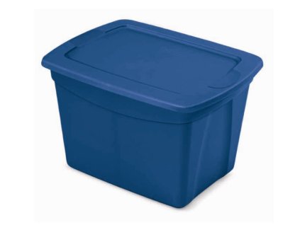 Plastový box TOTE s víkem, 68 l, modrý