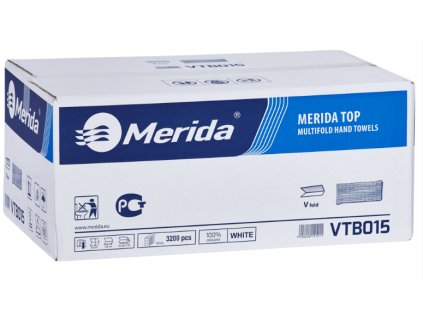 Papírové ručníky jednotlivé, skládané, IDEAL - 3200ks, bílé