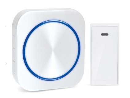 Solight bezdrátový zvonek bezbateriový, do zásuvky, 150m, bílý, learning code